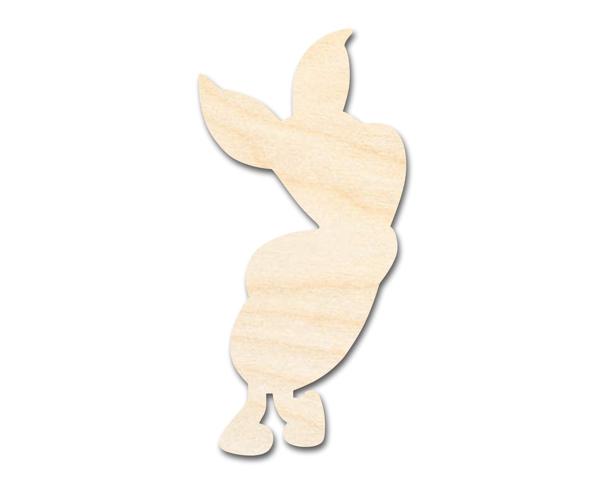 Unfinished Wood Cartoon Pig Shape - Craft - up to 46" DIY