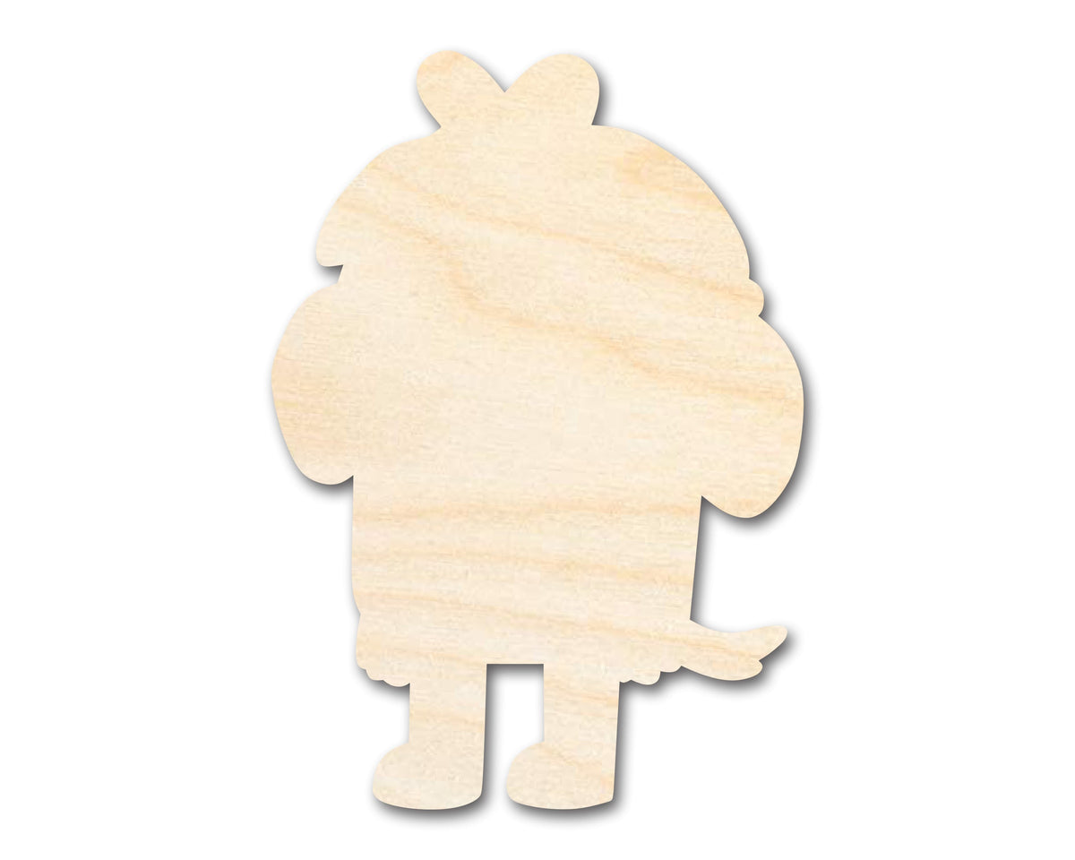 Unfinished Wood Cartoon Dog Shape - Craft - up to 46" DIY