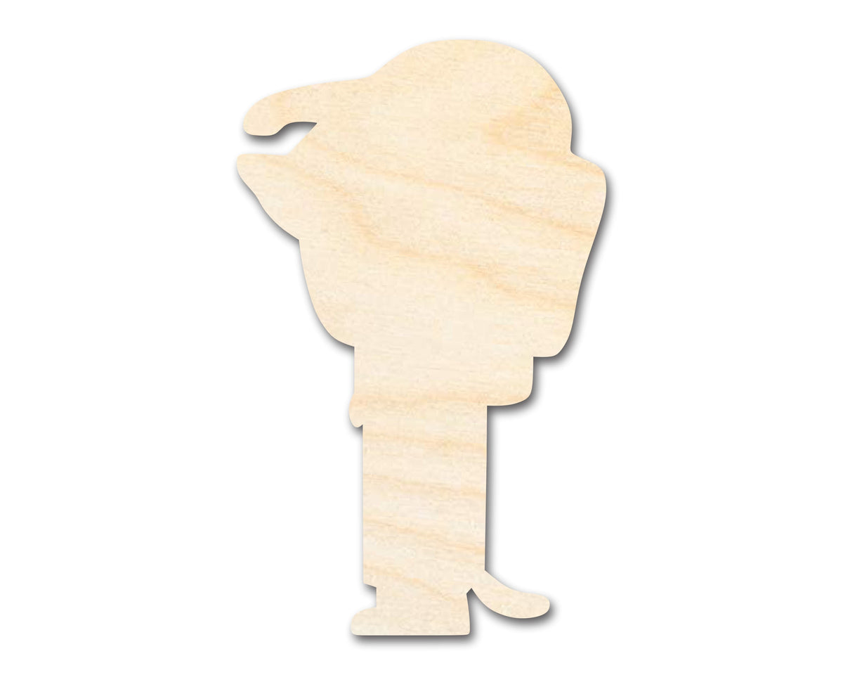 Unfinished Wood Cartoon Wiener Dog Shape - Craft - up to 46" DIY