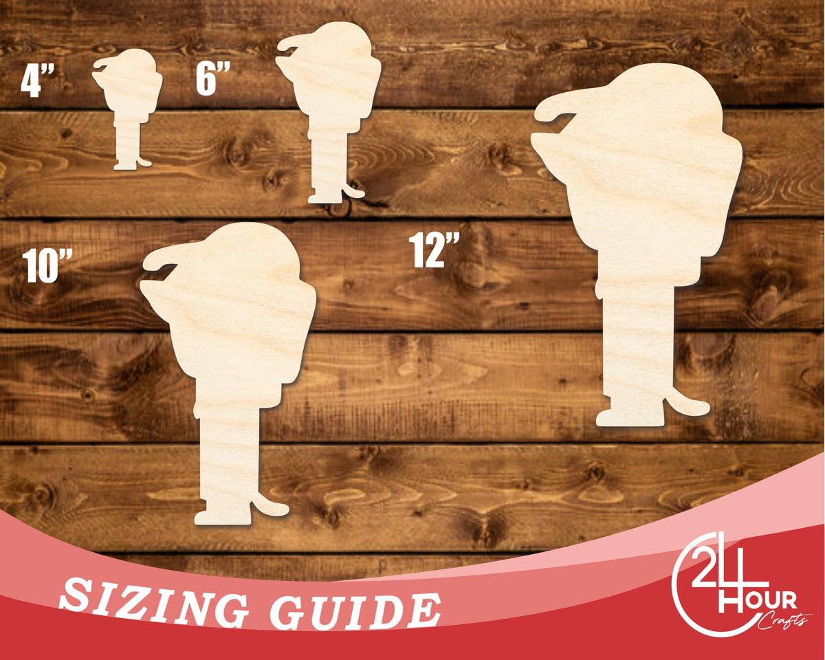 Unfinished Wood Cartoon Wiener Dog Shape - Craft - up to 46" DIY