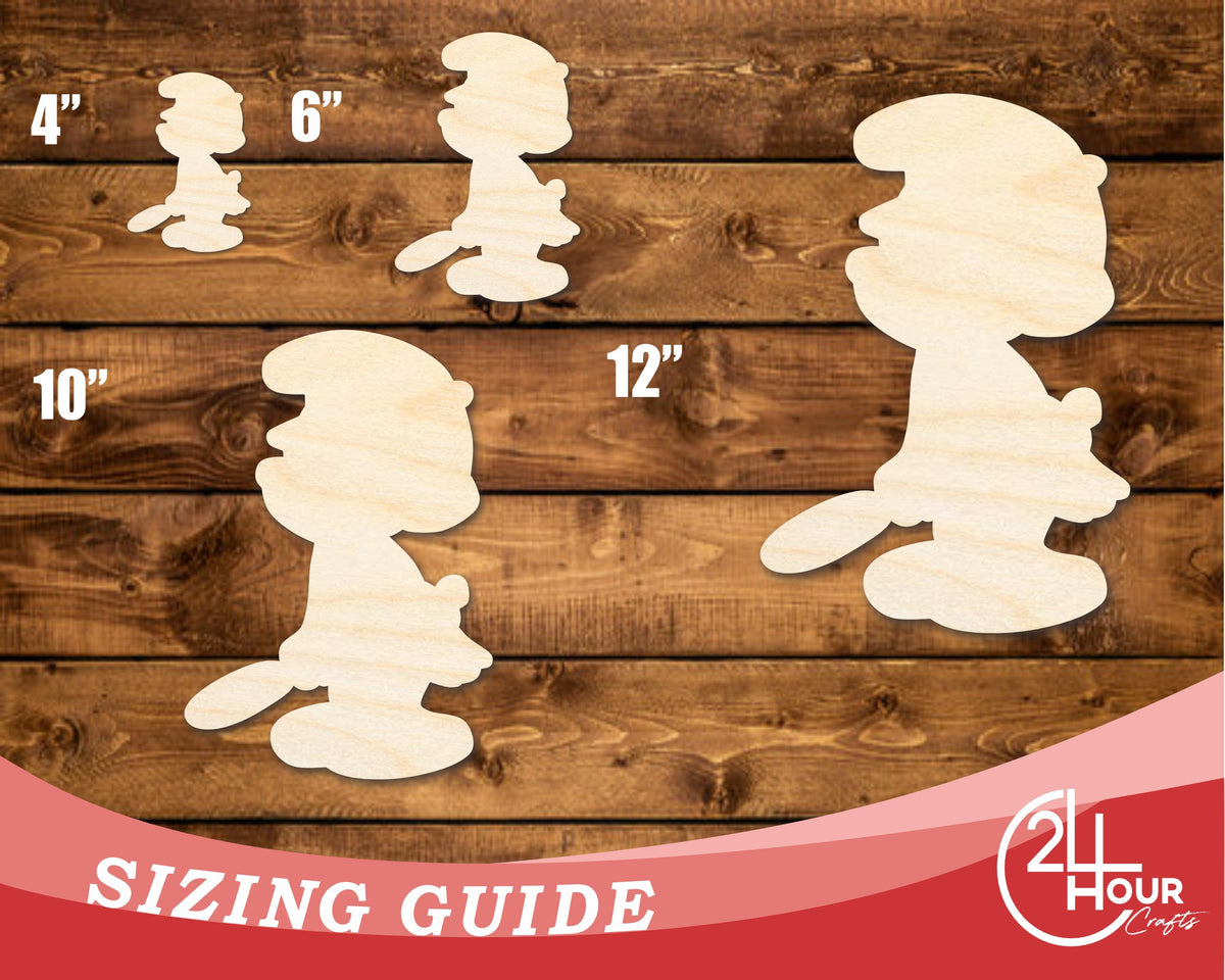 Unfinished Wood Cartoon Blue Boy Shape - Craft - up to 46" DIY