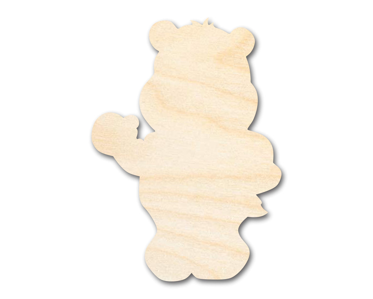 Unfinished Wood Happy Cartoon Bear Shape - Craft - up to 46" DIY
