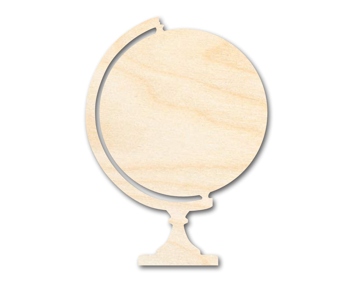 Unfinished Wood Globe Shape - Craft - up to 46" DIY