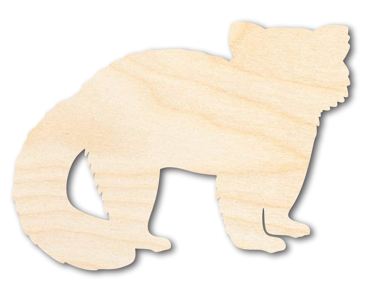 Unfinished Wood Red Panda Shape - Craft - up to 46" DIY