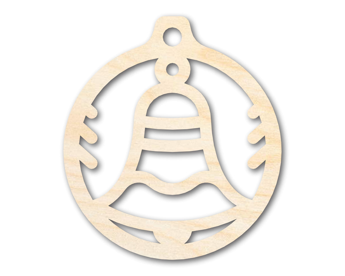 Unfinished Wood Bell Ornament Shape - Craft - up to 46" DIY