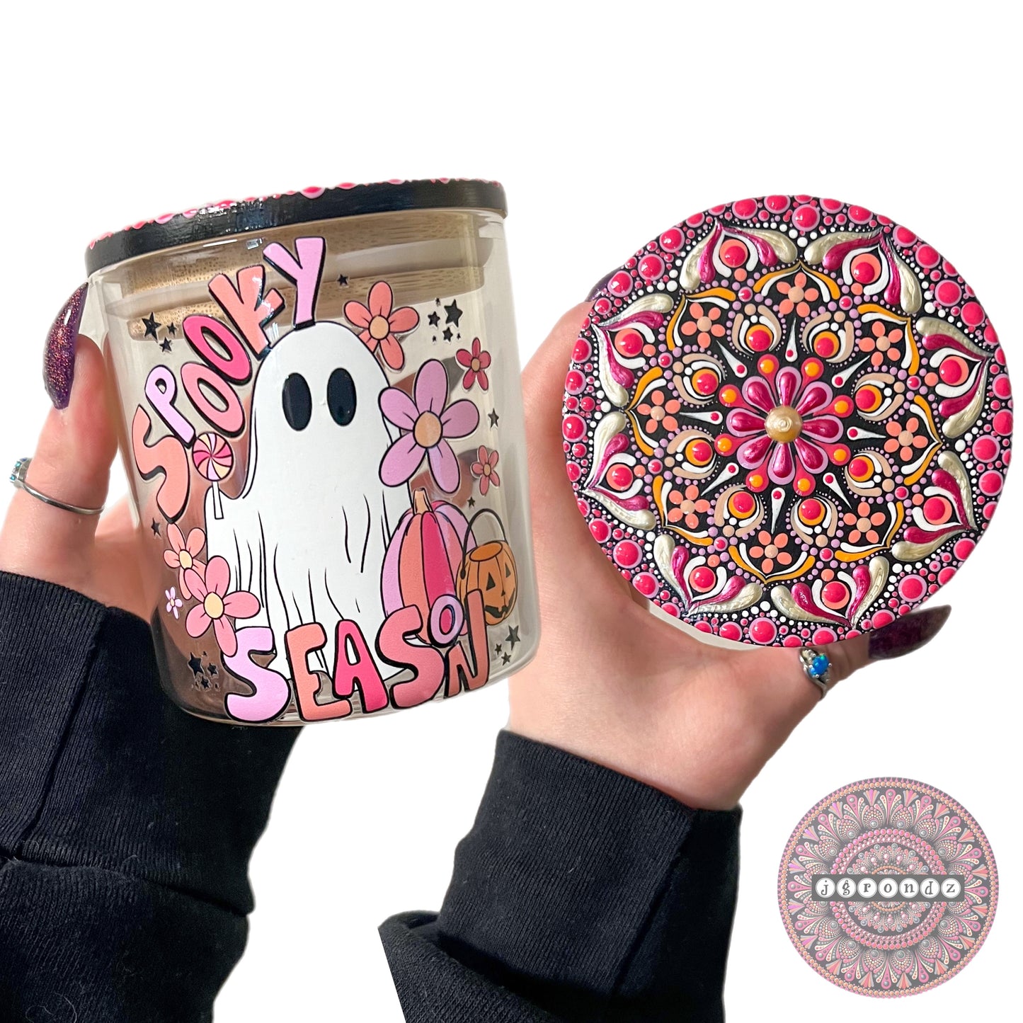 Spooky Season Mandala Stash Jar