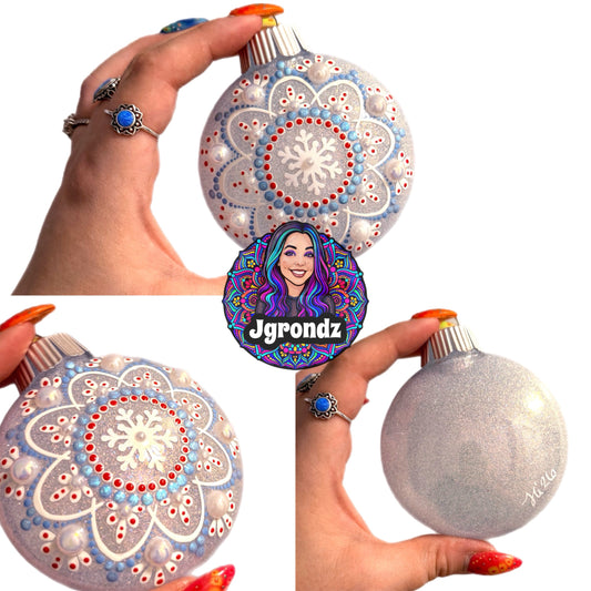 3” Snowflake Mandala Ornament