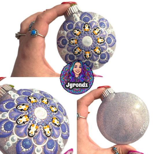 3” Penguin Mandala Ornament