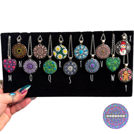 Mandala Pendants (with chain)