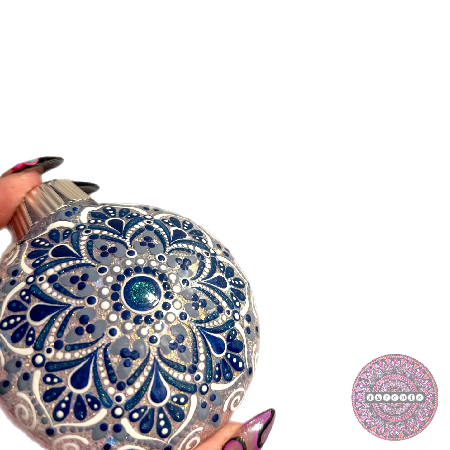 3” Mandala Glitter Ornament