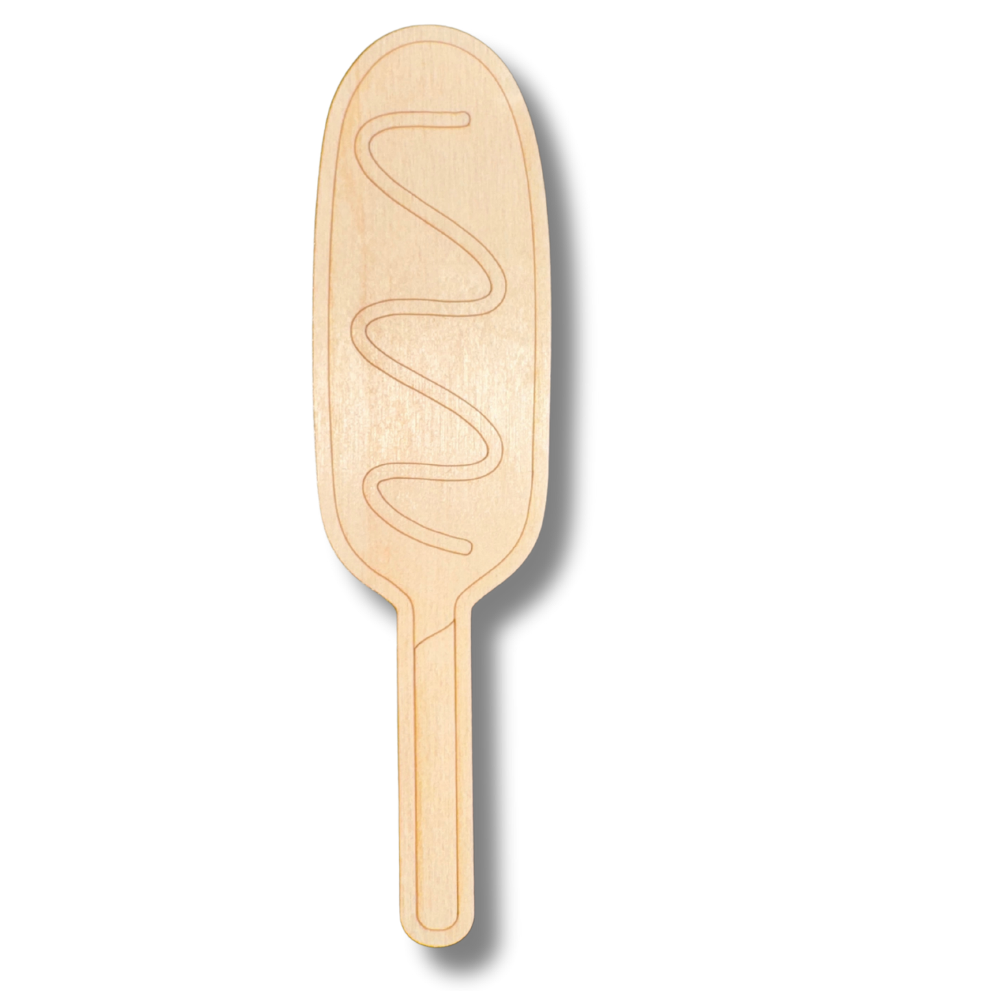 Unfinished Wood Etched Corn Dog Shape | Paint By Line Crafts | up to 30" DIY