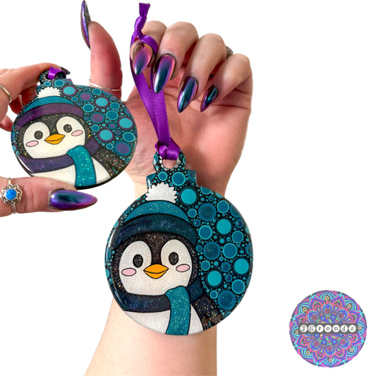 Penguin 4” Wood Ornament