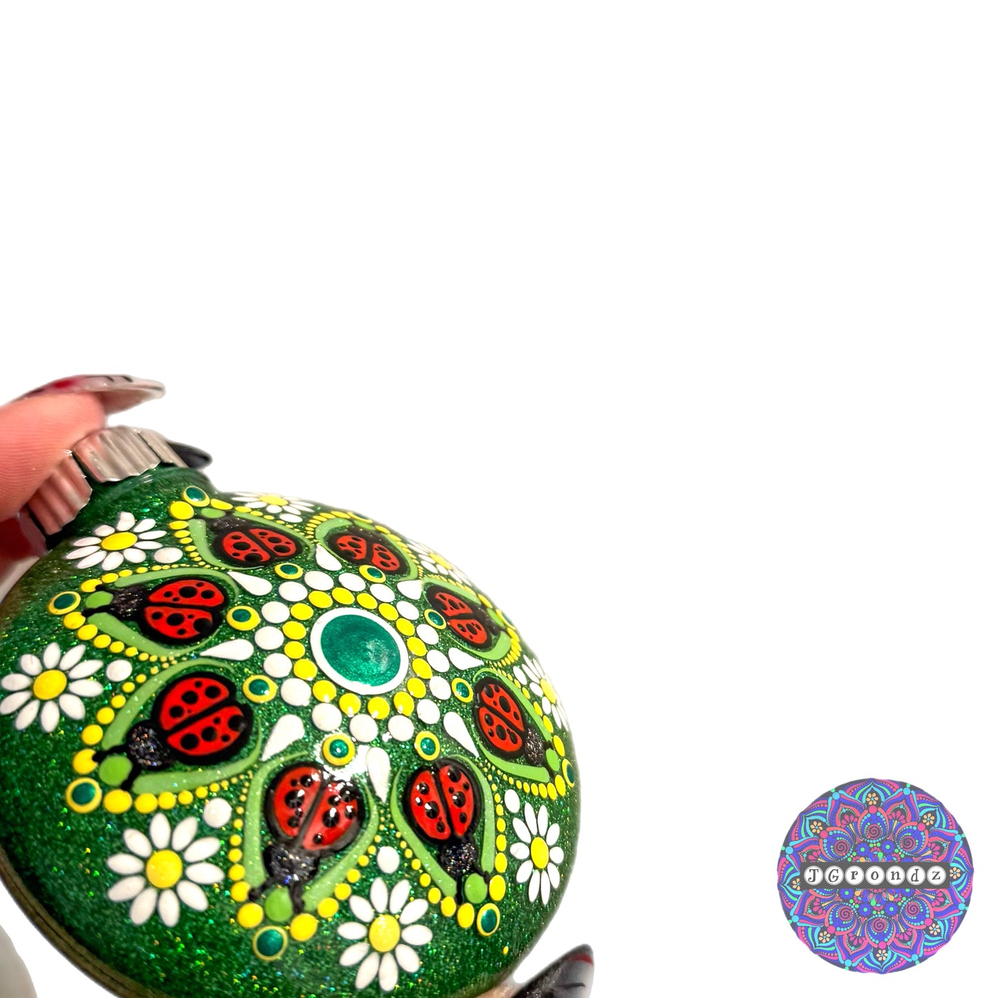 3” Ladybug Mandala Ornament