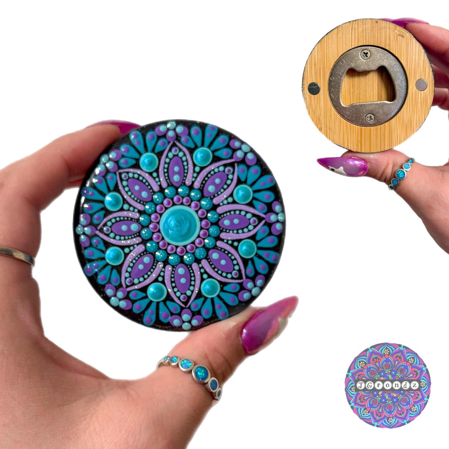 Mandala Magnet Bottle Opener