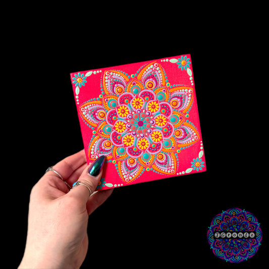Summer Lovin’ Square Mandala Painting