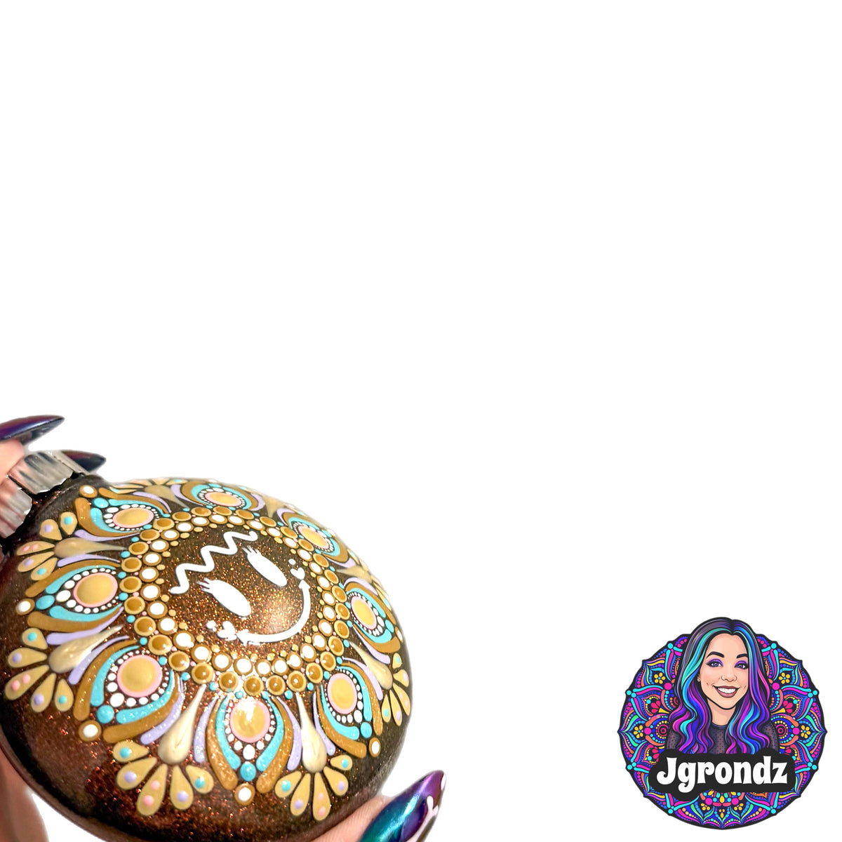 3” Gingerbread Mandala Ornament