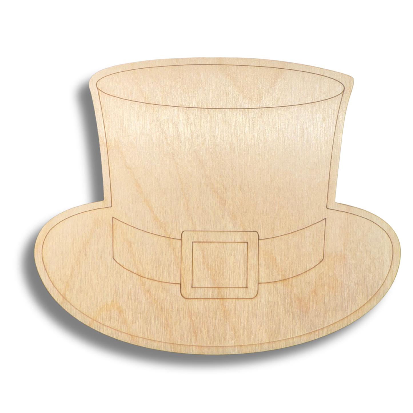 Unfinished Wood Etched Leprechaun Hat Shape | Paint By Line Crafts | up to 30" DIY