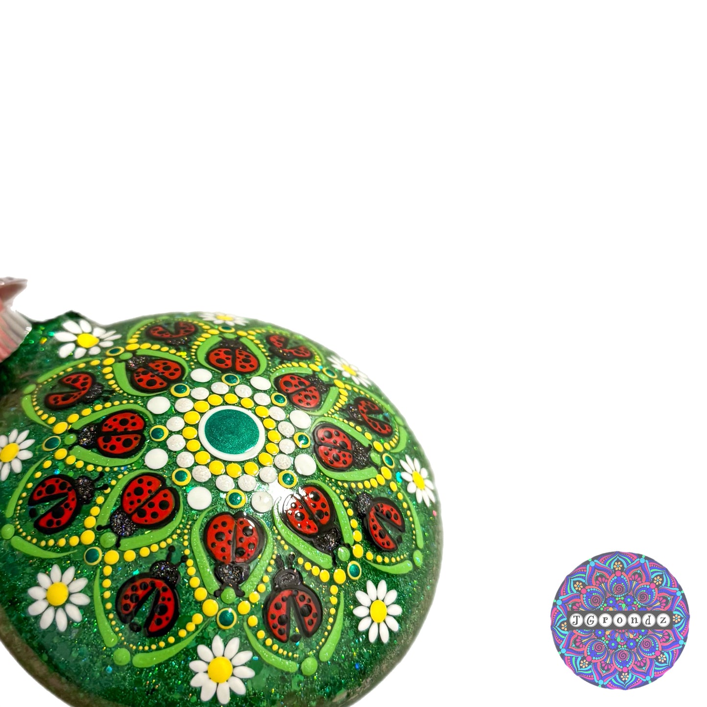 4” Ladybug Mandala Ornament