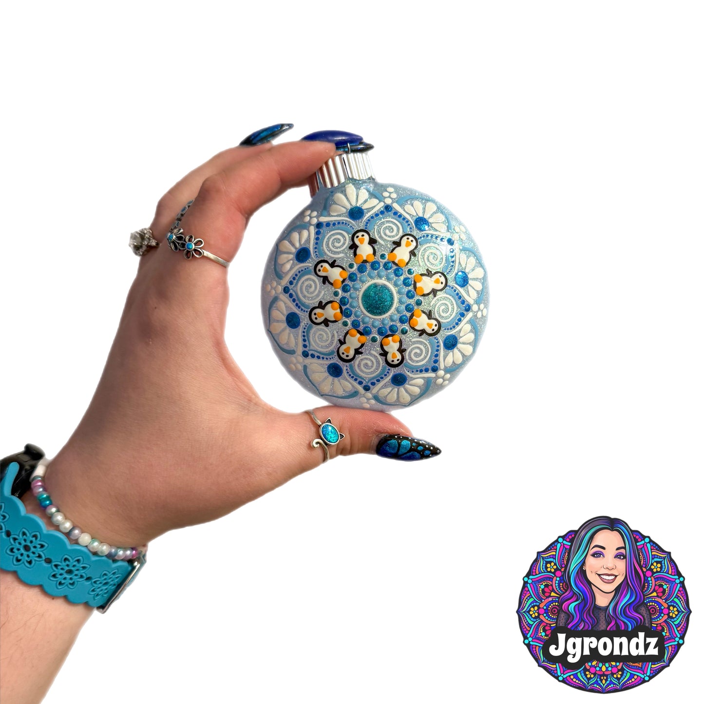3” Penguin Mandala Ornament