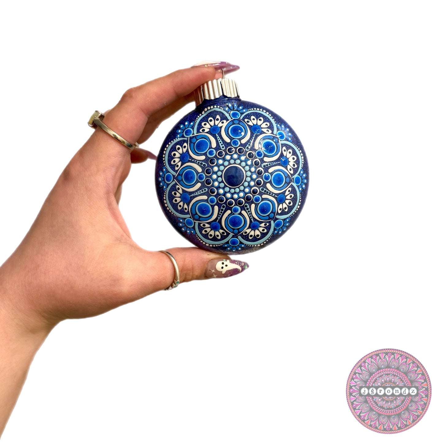 3” Mandala Glitter Ornament