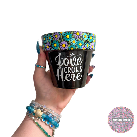 4” Flower Border Pot