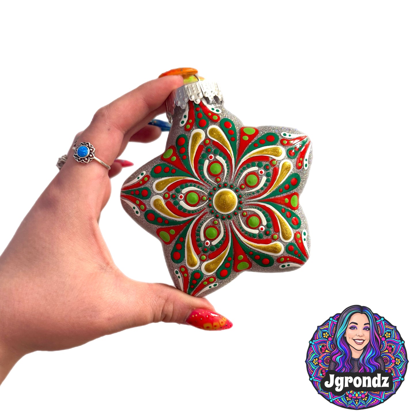 4” Star Mandala Ornament