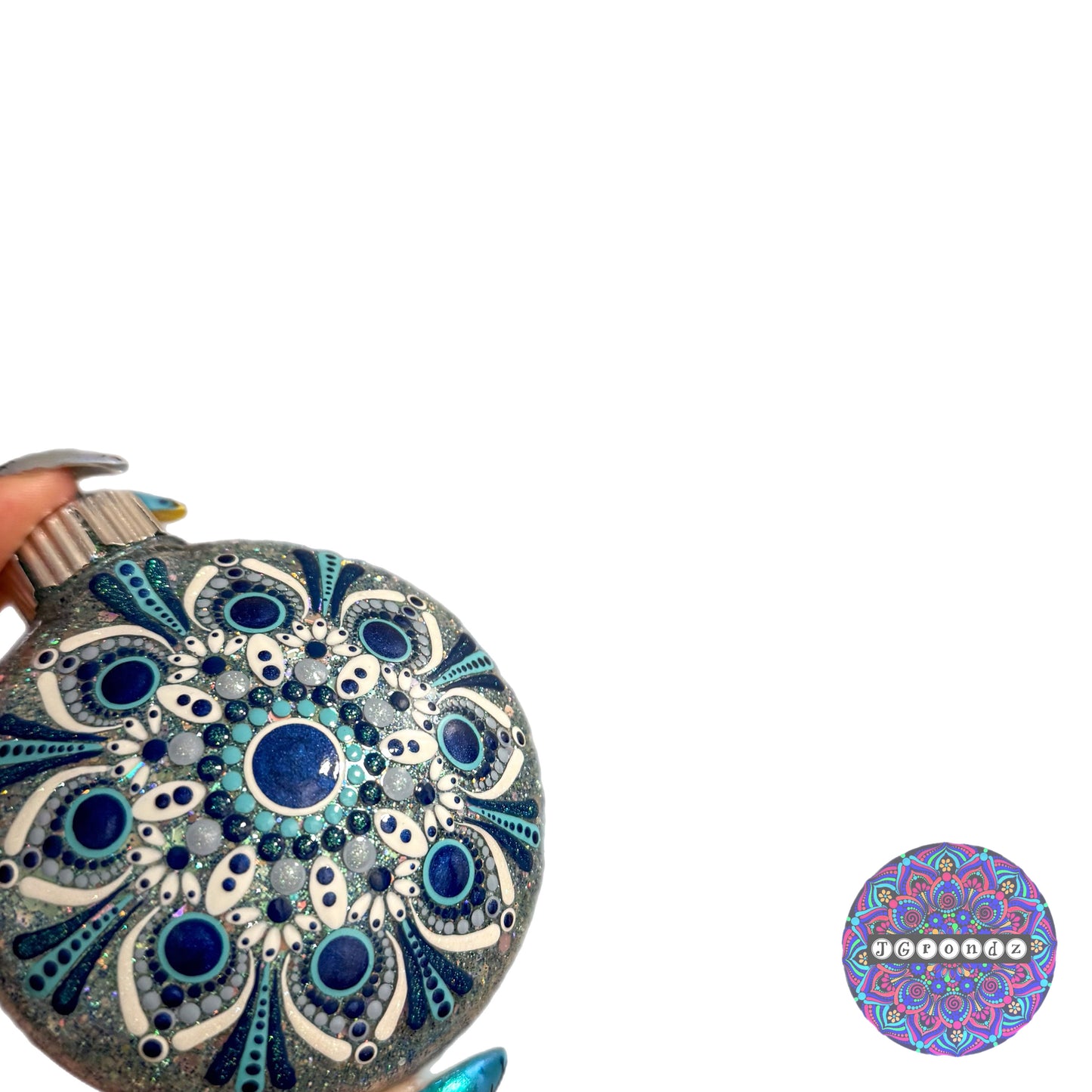 3” Mandala Glitter Ornament