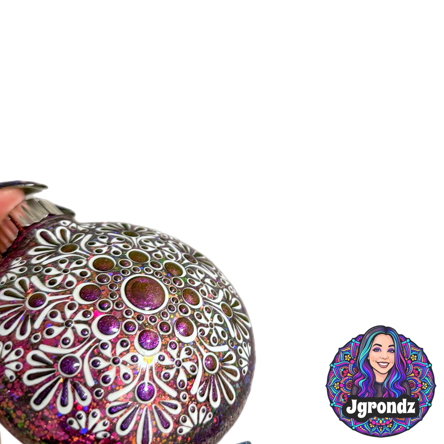 3” Oil Slick Mandala Ornament