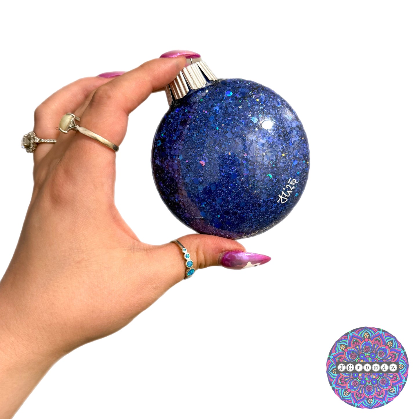 3” Mandala Glitter Ornament