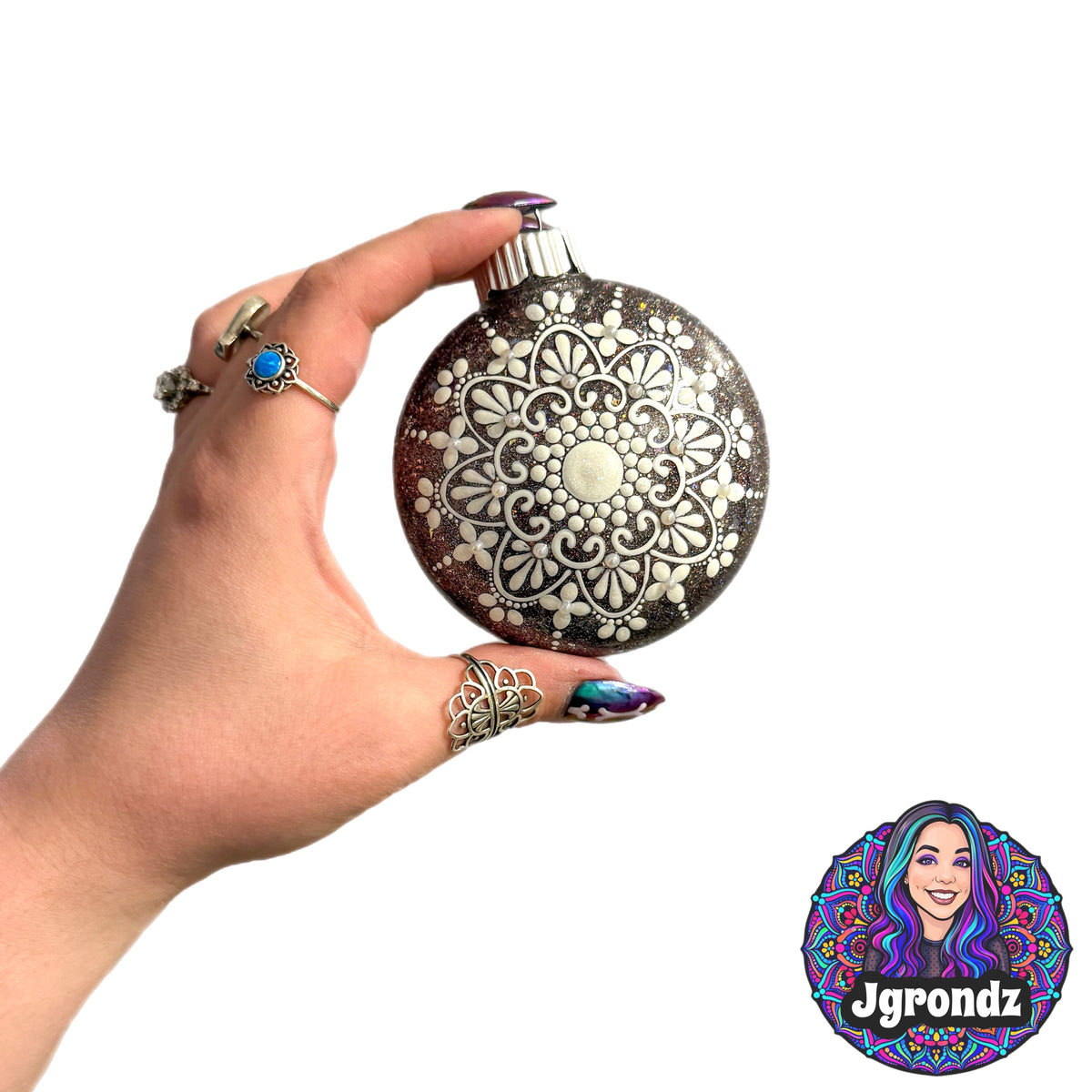 3” Snowflake Mandala Ornament