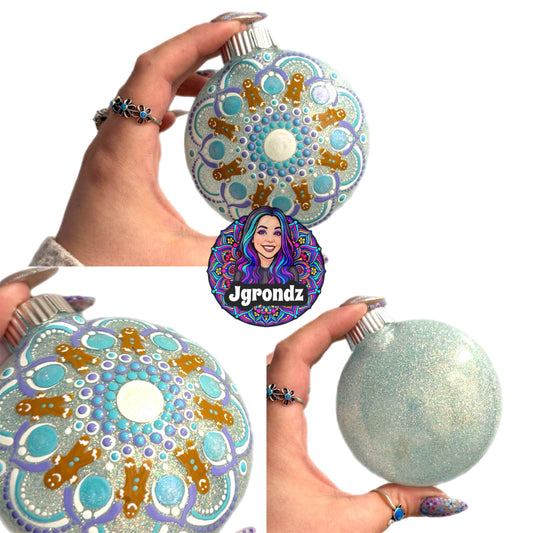 3” Gingerbread Mandala Ornament