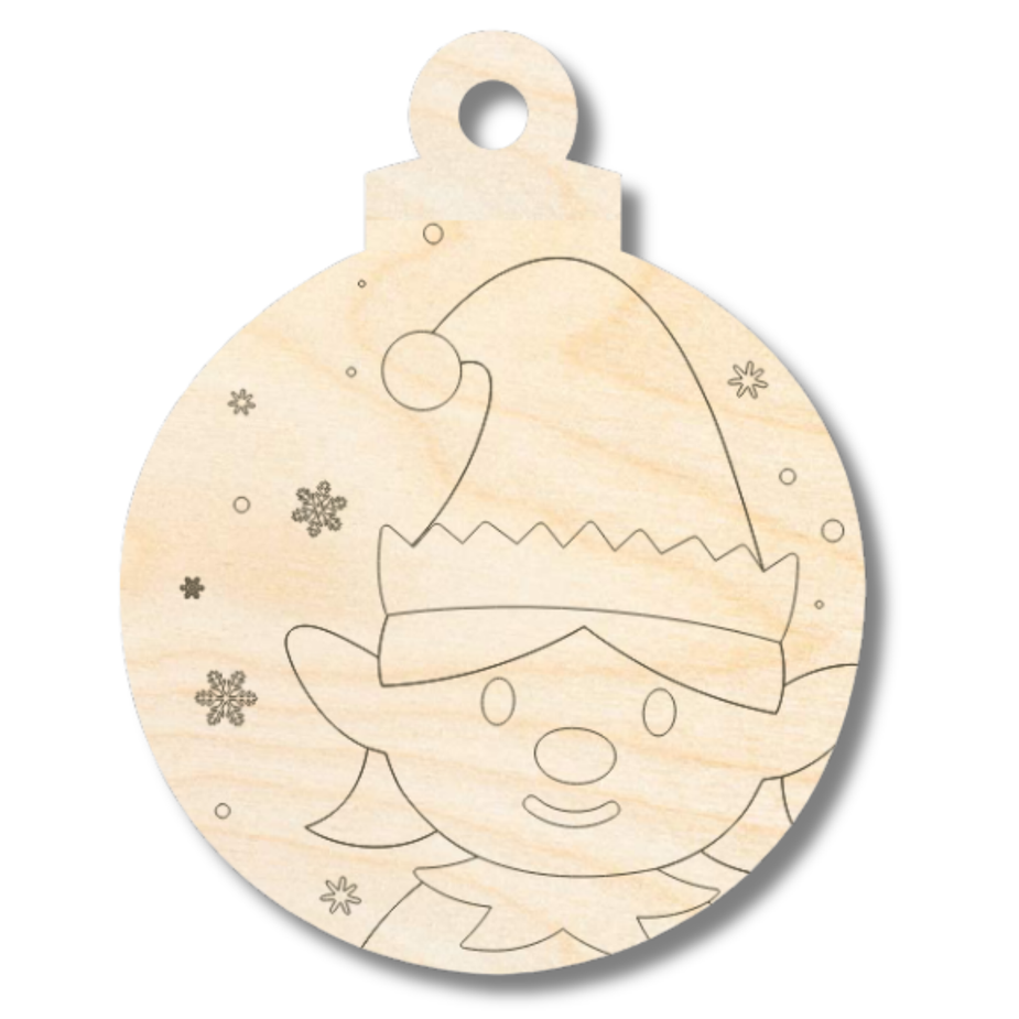 CUSTOM ORDER Character 4” Wood Ornament