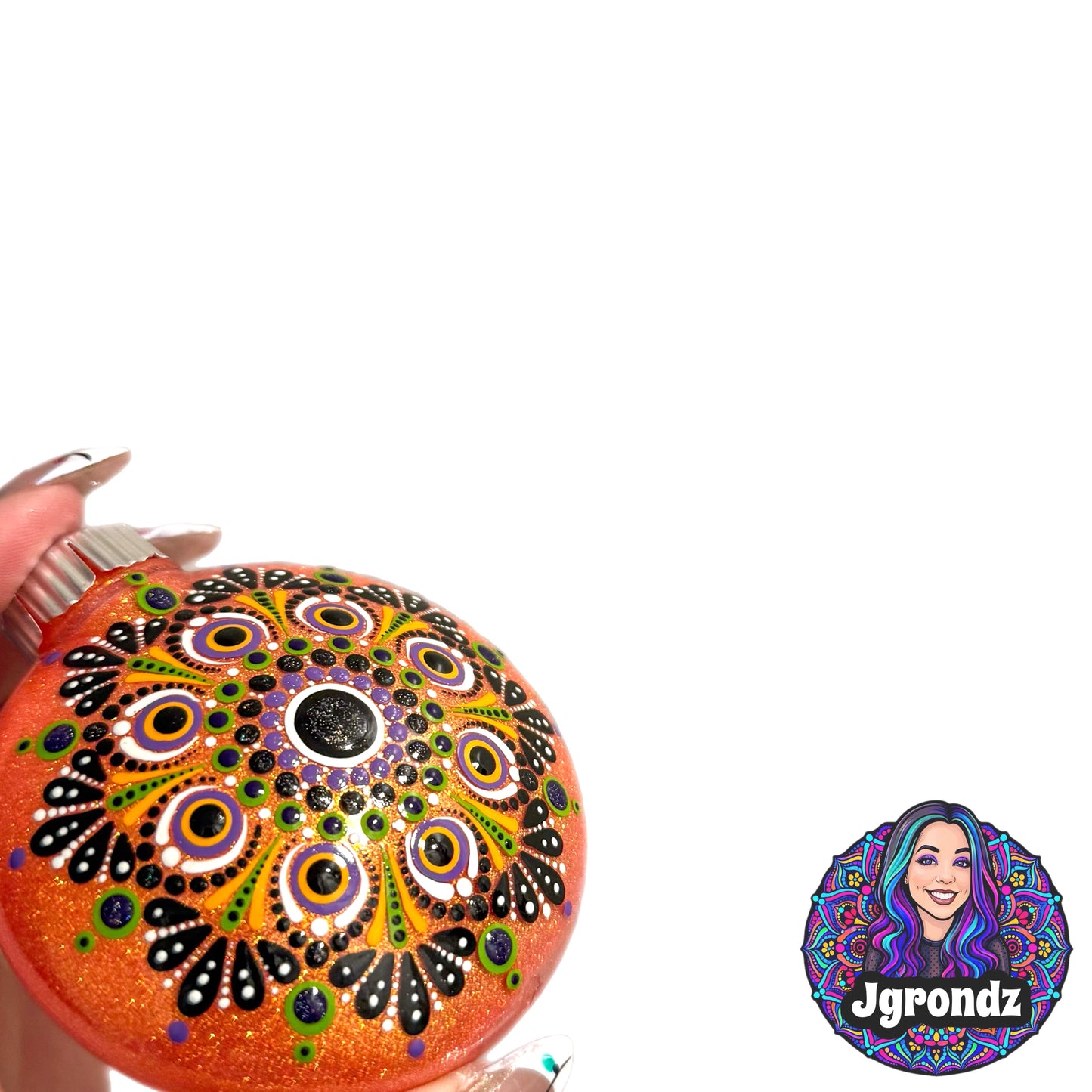 3” Halloween Mandala Ornament