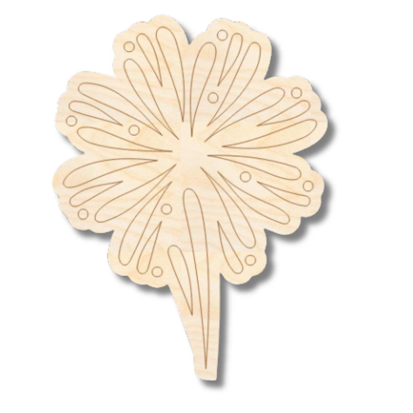 Unfinished Wood Etched Firework Shape | Paint By Line Crafts | up to 30" DIY