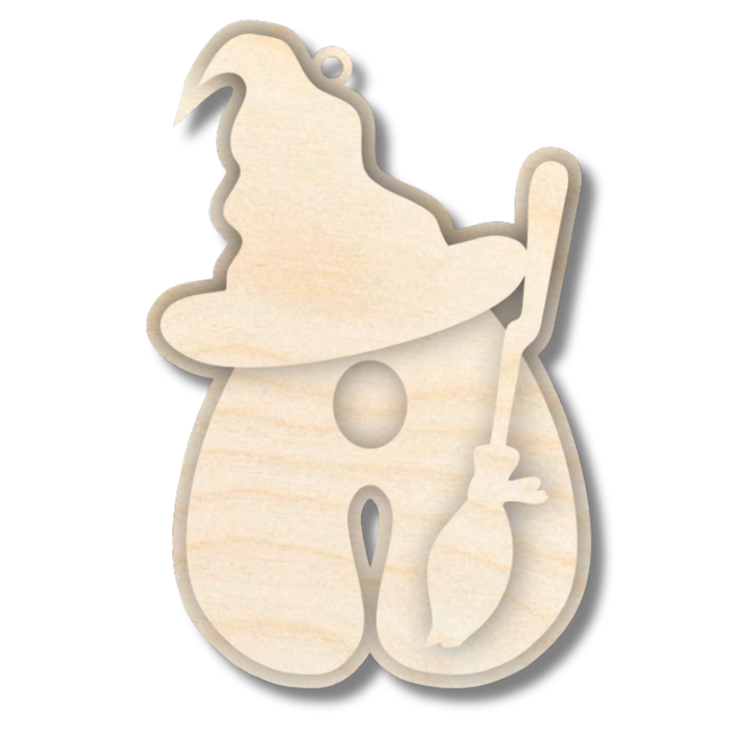 Unfinished Wood Layered Letter Halloween Witch Tags | A-Z | 3 Piece | 6" Tall | 1/8" Wood | Wood Craft DIY