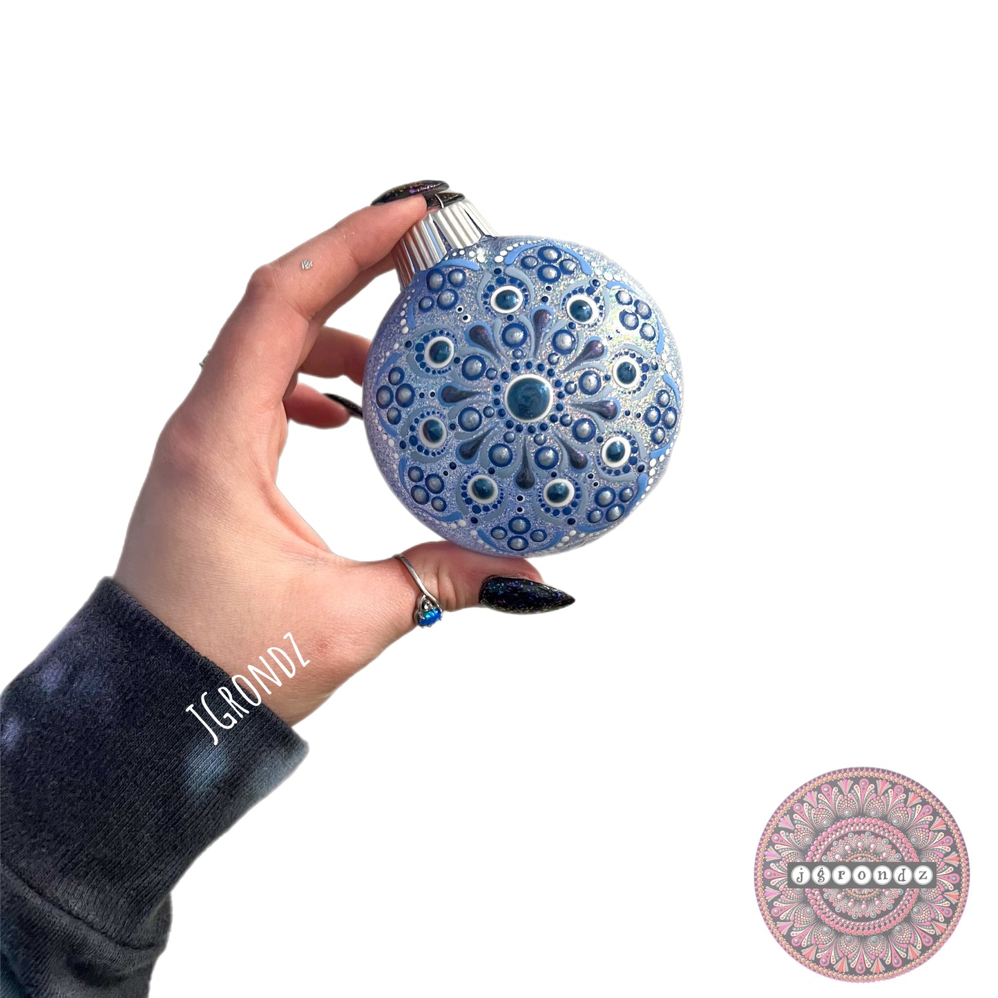 3” Mandala Glitter Ornament