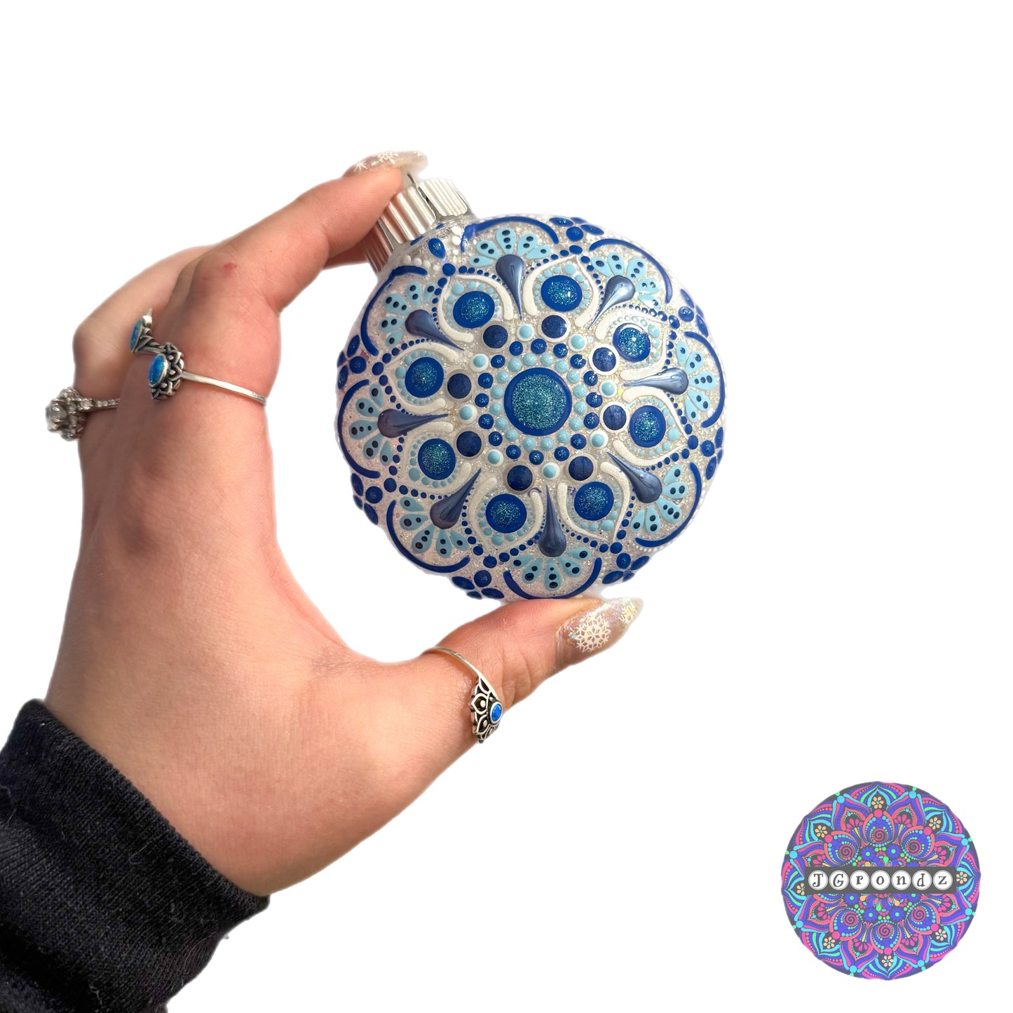3” Mandala Glitter Ornament
