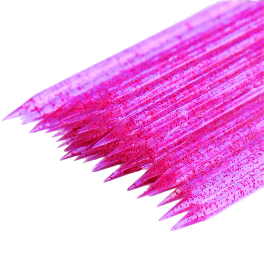 Pink Glitter Swoosh Stick / Micro Dotting Tool
