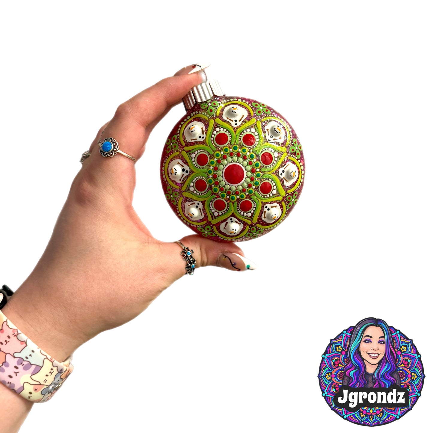 3” Melting Snowman Mandala Ornament (Copy)