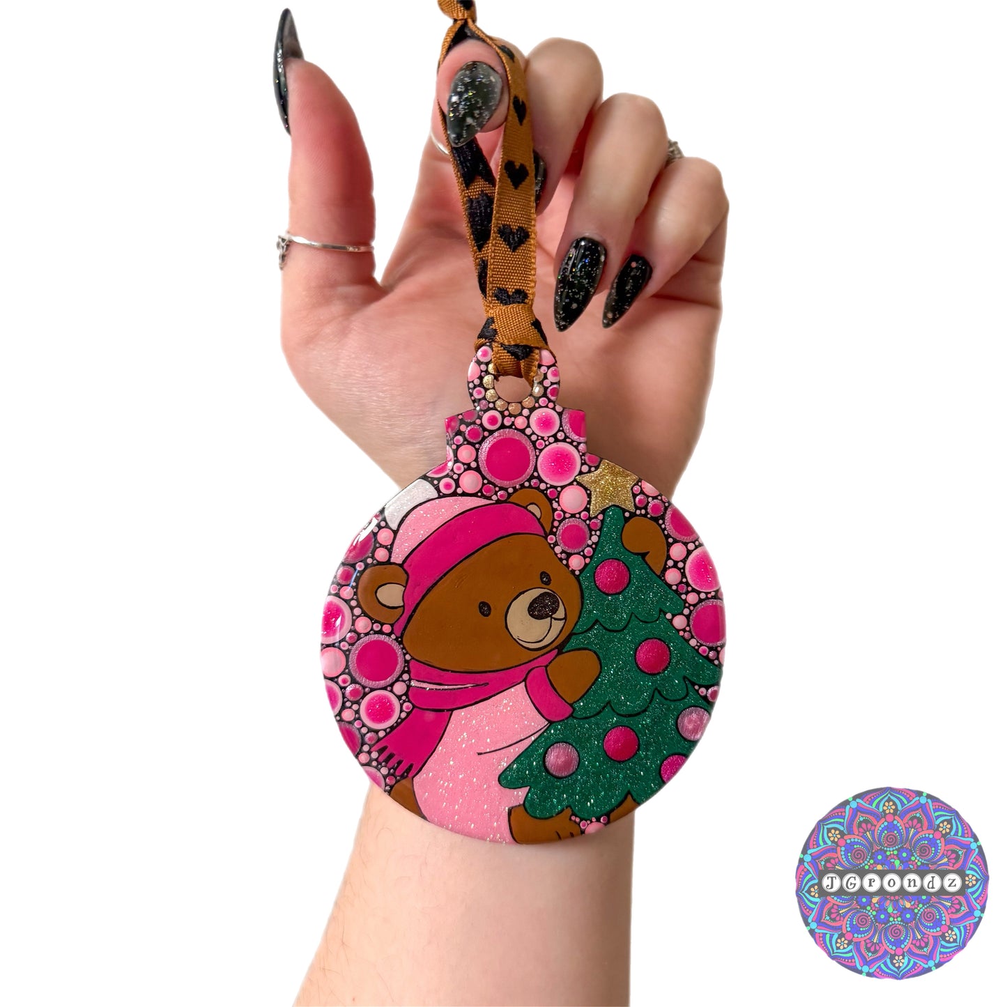 Brown Bear 4” Wood Ornament