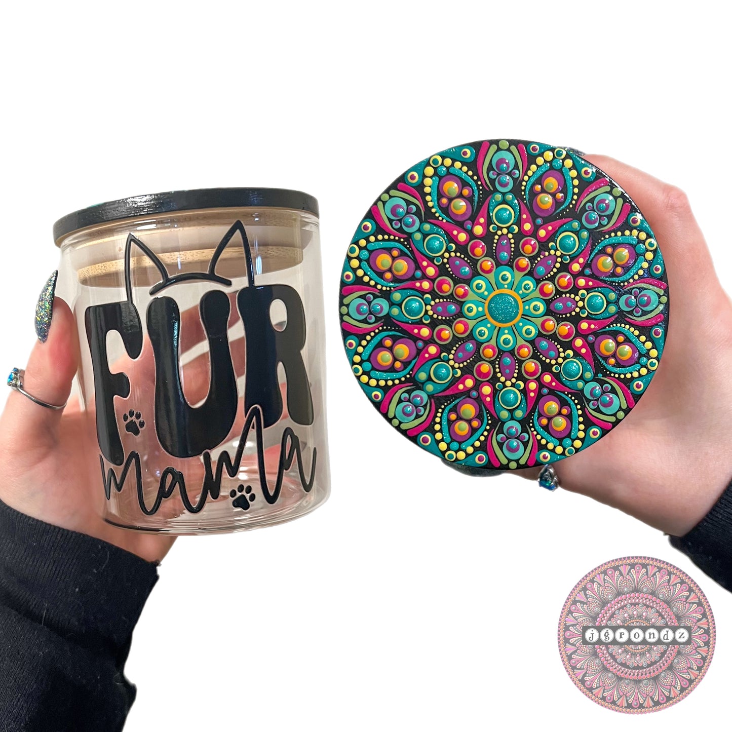 Fur Mama Mandala Stash Jar