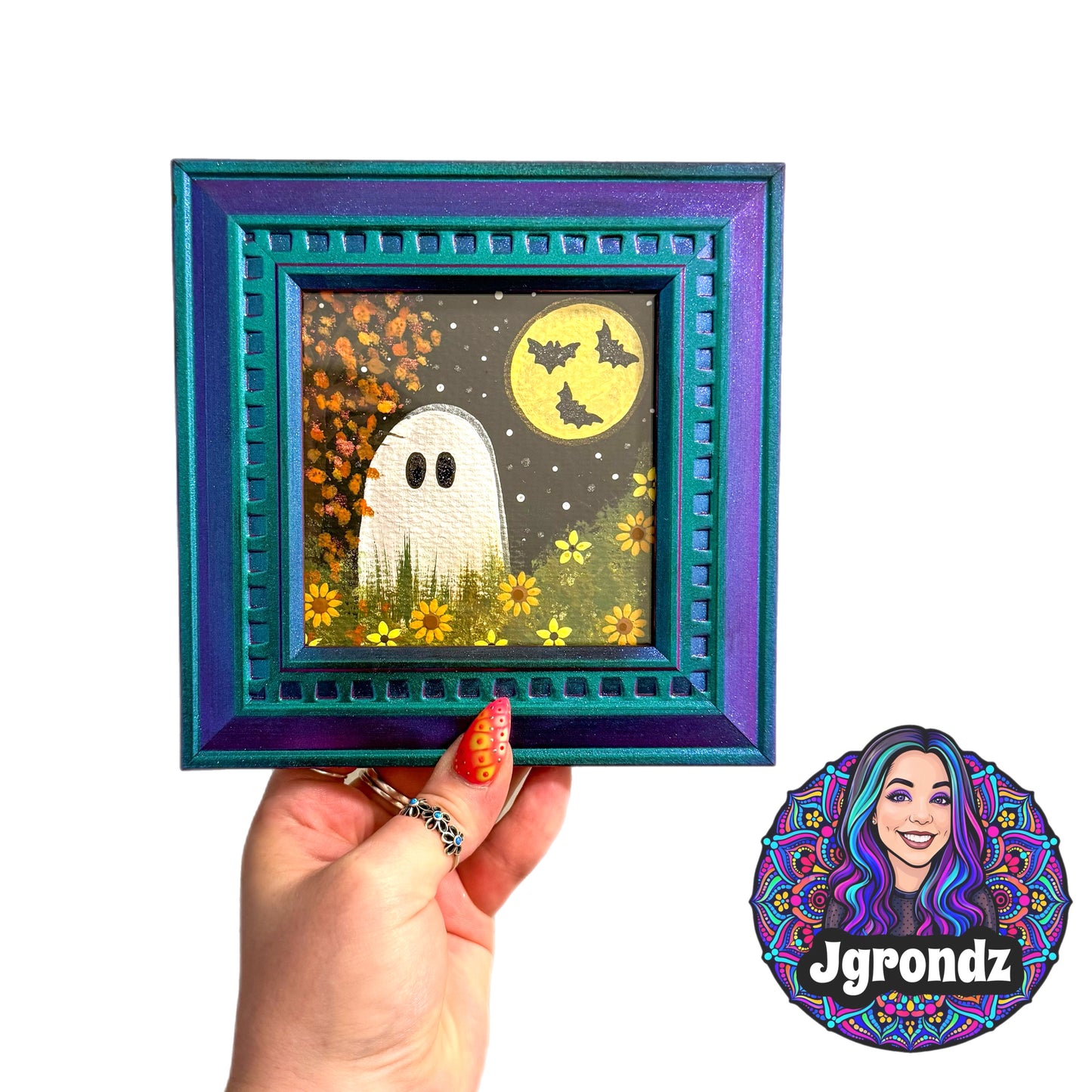 Ghost Picture Frame Painting