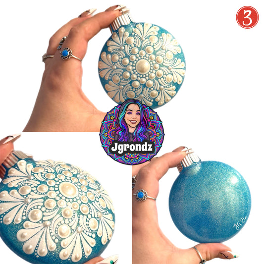 3” Snowflake Mandala Ornament