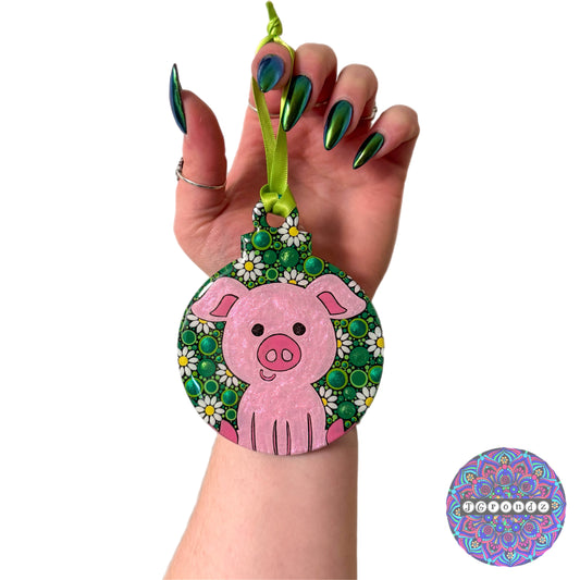 Pig 4” Wood Ornament