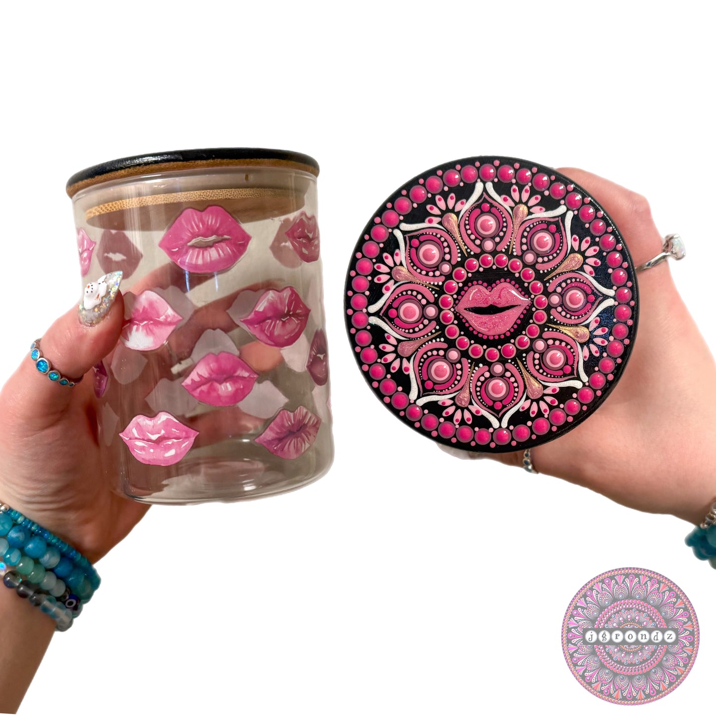 Valentines Mandala Stash Jar