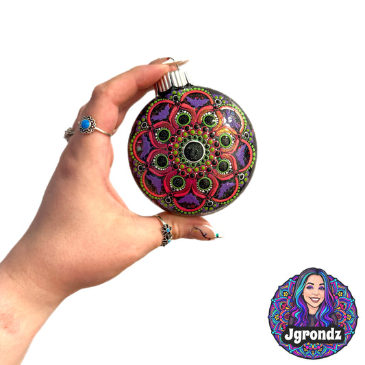 3” Halloween Mandala Ornament
