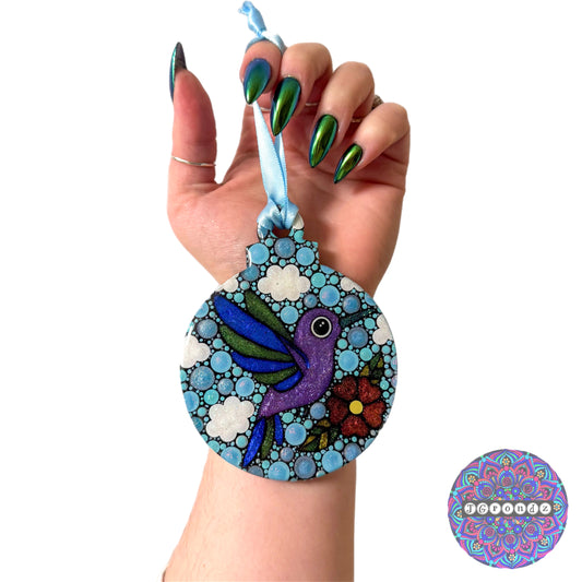 Hummingbird 4” Wood Ornament