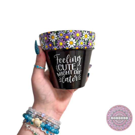 4” Flower Border Pot