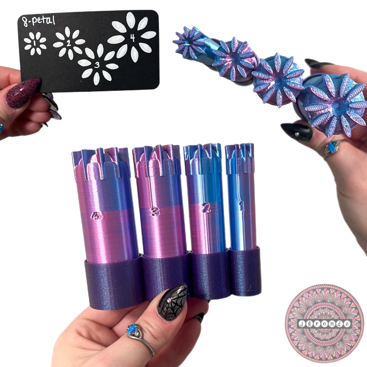 8-Petal Flower Dotting Tools