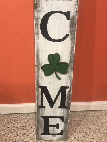 Unfinished Wood Shamrock Shape - St Patrick's - Craft - up to 46" DIY